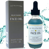 The Yellow Bird Balancing Aceite Facial con Tansy Azul ilumina y equilibra la piel.