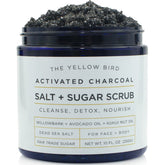The Yellow Bird exfoliante con carbón activado para la cara, limpia poros y deja piel suave.