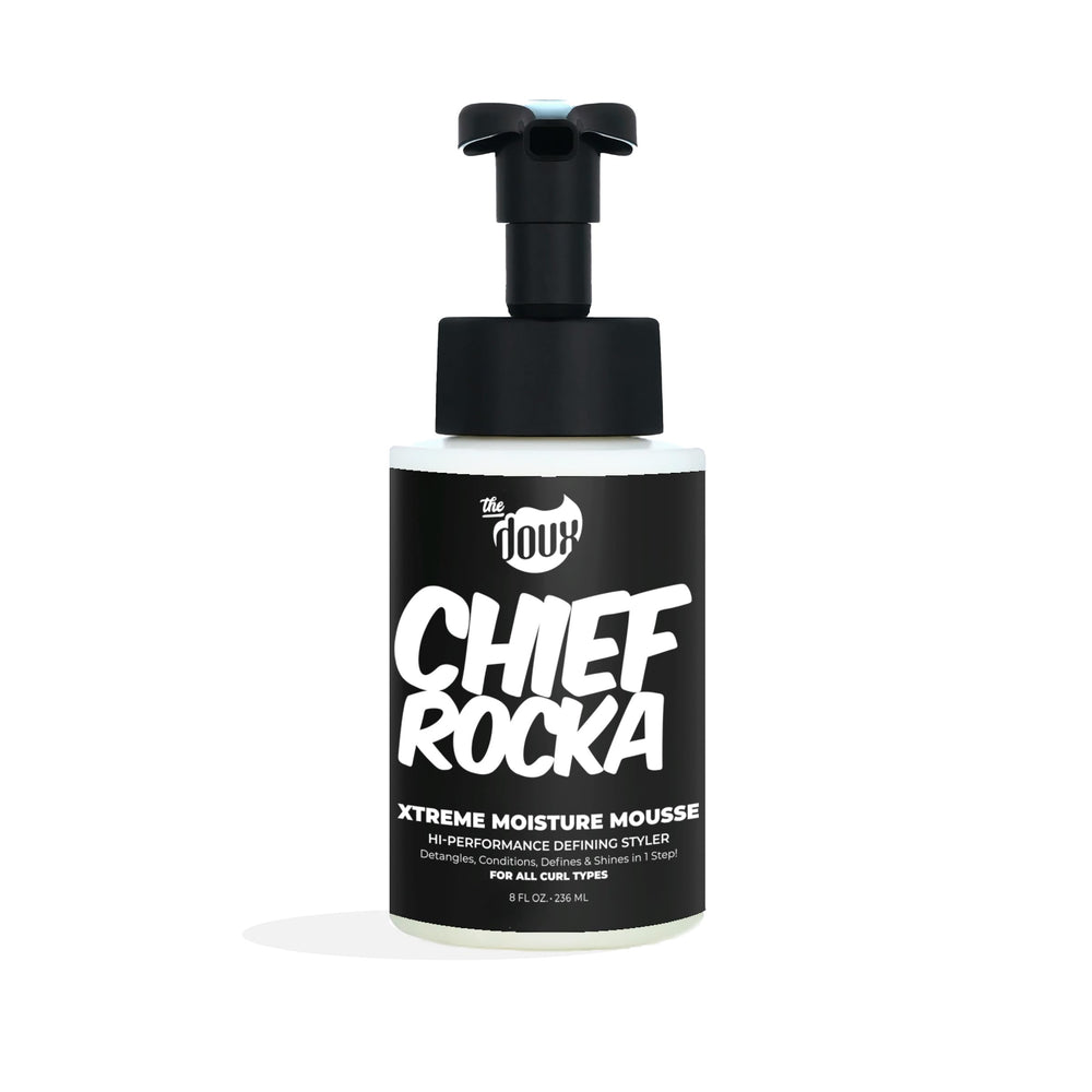 The Doux Chief Rocka: botella de mousse para hidratación intensa de rizos