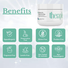 Theraplex Crema Emoliente, textura gruesa para hidratación prolongada.