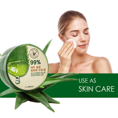 THESAEM envase frontal Jeju aloe vera, presentación clara para uso diario