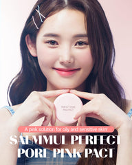 THESAEM Saemmul Perfect Pore Pink Pact frasco para aplicación suave