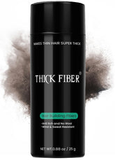 Thick Fiber botella de 25 g para cobertura rápida y natural.