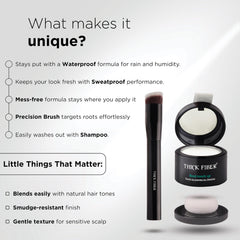 thick fiber brocha de precisión para aplicar en la línea capilar