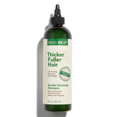 Champú suave de Thicker Fuller Hair en botella para limpieza delicada del cabello fino.