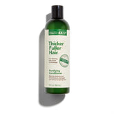 Thicker Fuller Hair Condicionador Fortalecedor en botella para cabello fino, más manejable.