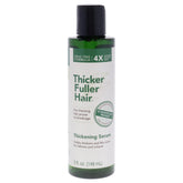 Thicker Fuller Hair sérum: bote vertido, cuidado suave que ayuda a fortalecer el cabello.