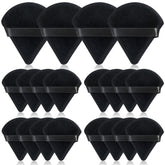 Esponja triangular Thrilez para polvo negro, suave y uniforme al aplicar.