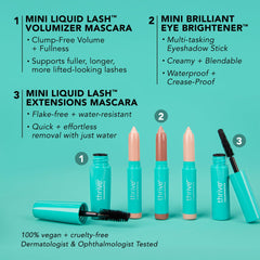 Thrive Causemetics Mini Mascara Voluminizadora para volumen instantáneo