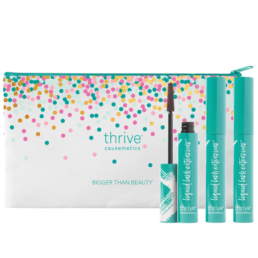 Thrive Causemetics máscara tubular pack 3: look sin esfuerzo durante todo el día