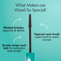 Thrive Causemetics Liquid Lash Extensions Mascara — curling durable pour des cils recourbés.