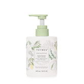 Loción corporal Thymes reponedora, botella con dosificador para hidratación diaria suave.