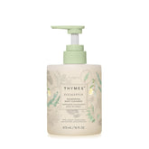 Thymes Nourishing Body Cleanser, bouteille-pompe pratique pour une application quotidienne.