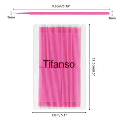 Tifanso hisopos micro para uñas, acabado limpio en manicura.