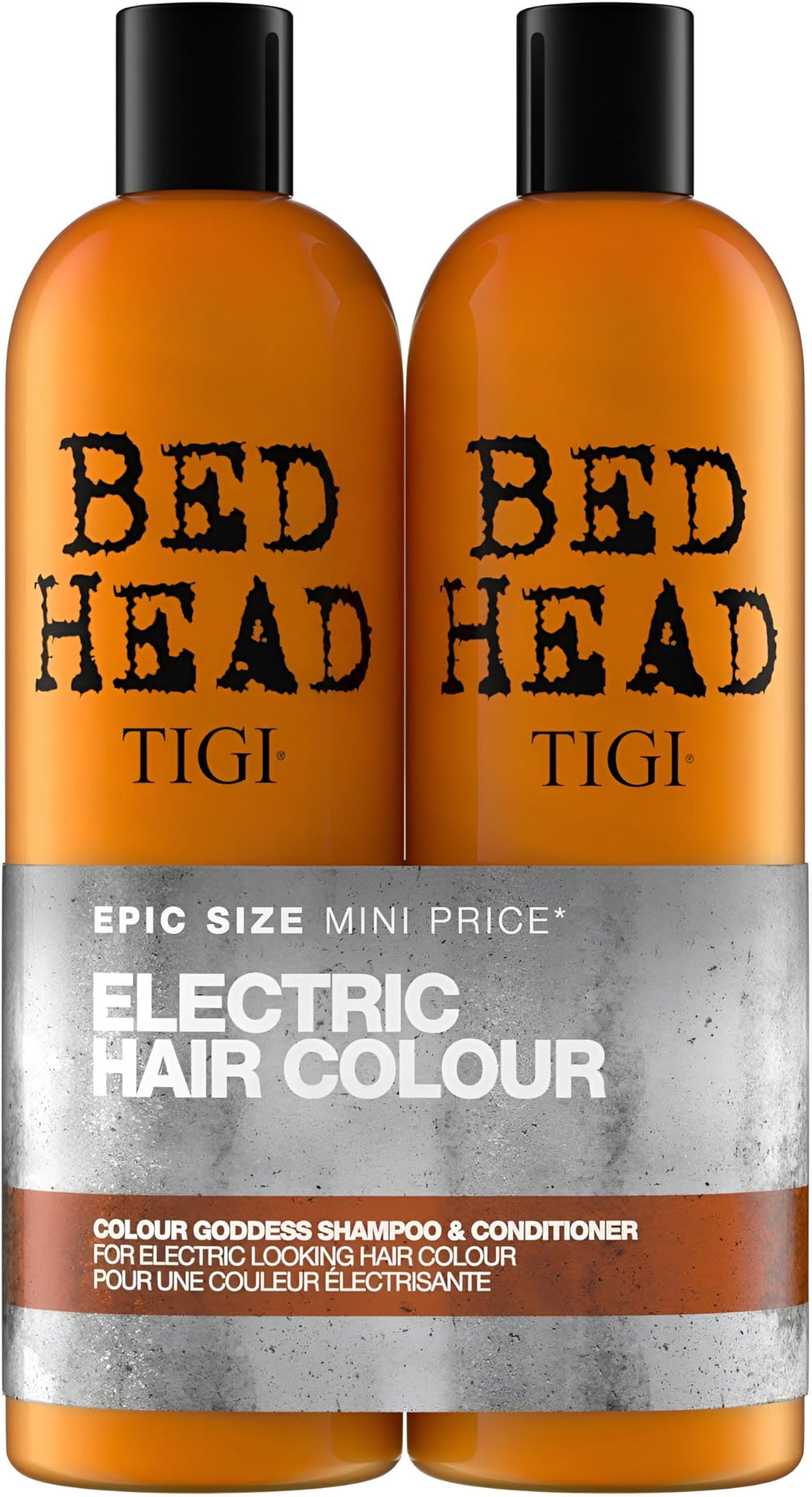 TIGI Colour Goddess champú botella, protege el color y aporta brillo duradero.