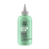 TIGI Control Freak serum muestra la botella y la rápida aplicación para control del frizz