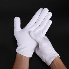 Guantes Tihzheoy de algodón para inspección de joyas sin dejar huellas.