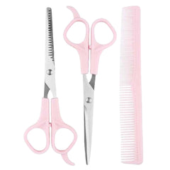 TIKMNO tijeras de pelo rosa para cortes precisos y suaves.