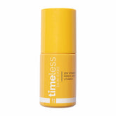 Timeless Serum Vitamina C en bote con bomba, ilumina la piel de forma suave.