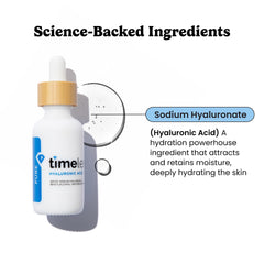 Timeless Skin Care serum acido hialuronico en botella 1 oz para hidratación suave
