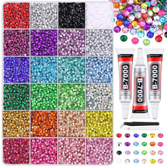 Piedras de resina TINKRSTUFF de 3 mm en caja para decoraciones detalladas.