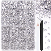 Piedras de resina TINKRSTUFF 2 mm en 5 rejillas, brillo para manualidades.