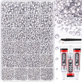 TINKRSTUFF resin rhinestones kit 32000pcs for crystal crafts and diamond painting sparkle.