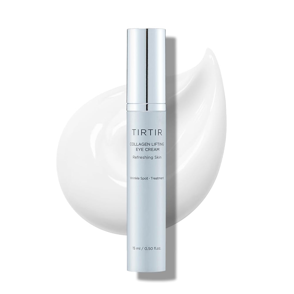 Crème Yeux TIRTIR Collagène Lifting avec roller pour raffermir le contour.