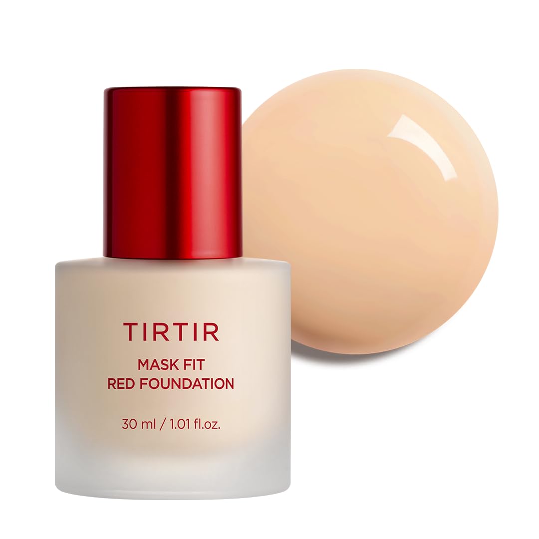 TIRTIR fond de teint Mask Fit Red, bouteille pompe, hydratation durable.