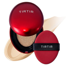 TIRTIR Funda en Cojín Roja: envase compacto para retoques diarios.