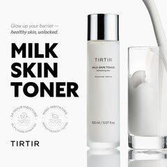 TIRTIR Tonico Leche Piel: textura cremosa que hidrata suavemente.