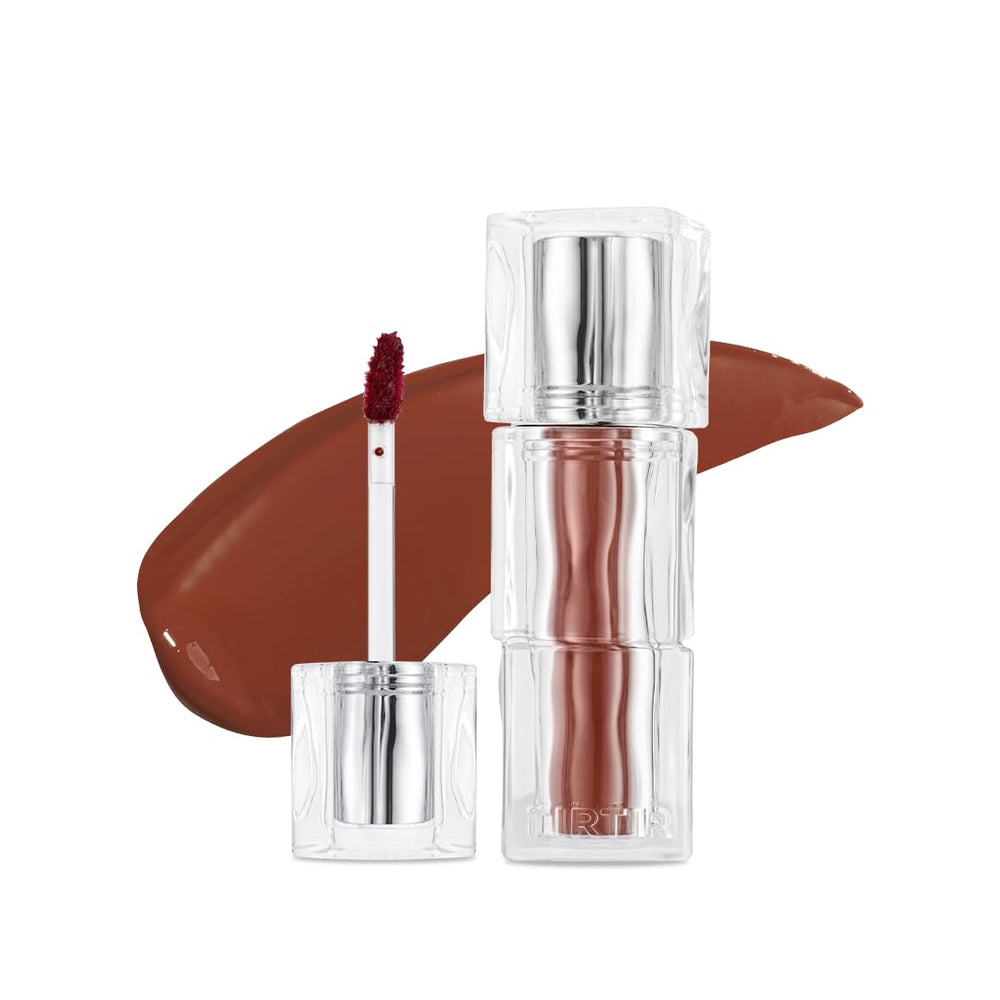 TIRTIR Waterism Honey Nut mini brillo labial con color natural y acabado brillante.