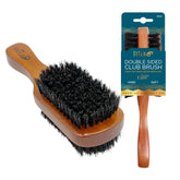 Titan cepillo doble con cerdas de jabalí para cabello grueso y fino.