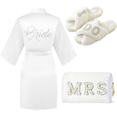 Tkifoda coffret maquillage MRS perles, look élégant et pratique pour les préparatifs