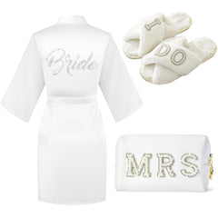 Tkifoda coffret maquillage MRS perles, look élégant et pratique pour les préparatifs