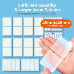 Parche hidrocoloide TKTK XL 60x20 mm para cuerpo, cobertura amplia y rápida absorción.