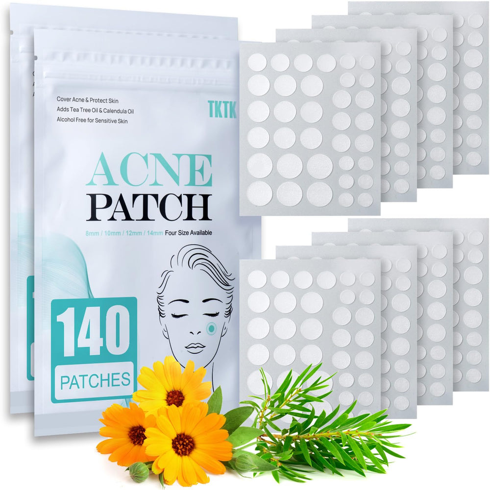 TKTK Pimple Patch provides mixed-size coverage for pimples of different sizes.
