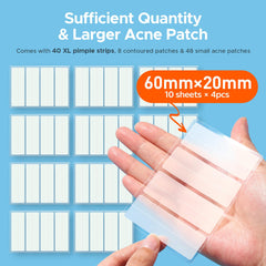 TKTK Pimple Patches contoured 33x23 comfortably fit the face