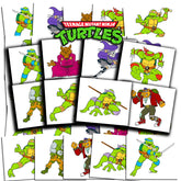 Tatuajes TMNT de 2x2, fáciles de aplicar para fiestas infantiles.