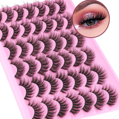 Pestañas natural mink de TNFVLONEINS para un look suave y natural.