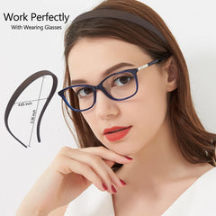 TOBATOBA Flex diadema para gafas con dientes, dos filas de agarre seguro.