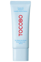 TOCOBO US Bio Watery Sunscreen bottle view with quick hydration.