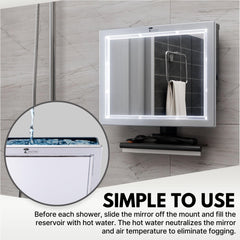 ToiletTree Deluxe: ángulo ajustable para ver mejor al afeitarse