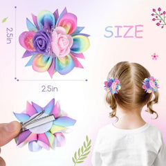 TOKUFAGU Lazo flor diseño único, ideal para peinados diarios