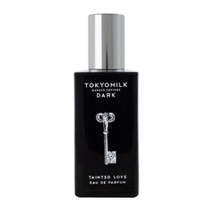 TOKYOMILK Dark Tainted Love: botella negra, presencia elegante para la noche.