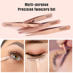 Pinzas Tomata para cejas punta apuntada para detalles finos