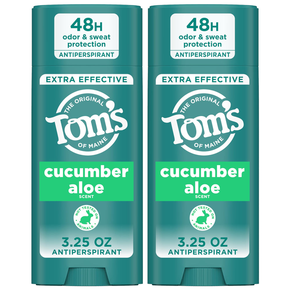 Tom’s of Maine desodorante pepino aloe, botella 3,25 oz, protección diaria sin fragancias artificiales
