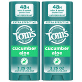 Tom’s of Maine desodorante pepino aloe, botella 3,25 oz, protección diaria sin fragancias artificiales