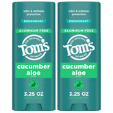 Tom’s of Maine Cucumber Aloe desodorante natural con envase reciclado para uso sostenible