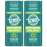 Tom’s of Maine desodorante Lemongrass Tea Tree barra transparente para uso diario